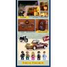 LUMIBRICKS FUNWHOLE F9054 9054 CHUYẾN ĐI ĐƯỜNG NHÀ NGHỈ bộ đồ chơi xếp lắp ráp ghép mô hình City MOTEL Thành Phố 1970 khối