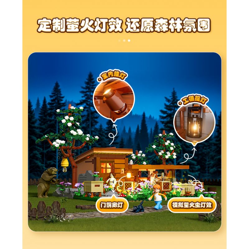 LUMIBRICKS FUNWHOLE F9062 9062 CUỘC SỐNG NÔNG TRẠI BEEKEEPER bộ đồ chơi xếp lắp ráp ghép mô hình City BEE FARM Thành Phố 1274 khối