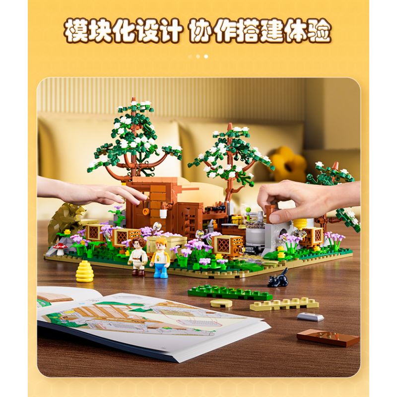 LUMIBRICKS FUNWHOLE F9062 9062 CUỘC SỐNG NÔNG TRẠI BEEKEEPER bộ đồ chơi xếp lắp ráp ghép mô hình City BEE FARM Thành Phố 1274 khối