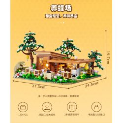LUMIBRICKS FUNWHOLE F9062 9062 CUỘC SỐNG NÔNG TRẠI BEEKEEPER bộ đồ chơi xếp lắp ráp ghép mô hình City BEE FARM Thành Phố 1274 khối