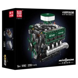 MouldKing 10182 Mould King 10182 ĐỘNG CƠ XE TĂNG V8 bộ đồ chơi xếp lắp ráp ghép mô hình Technic V8 TANK ENGINE Kỹ Thuật Công Nghệ Cao Mô Hình Phương Tiện 2250 khối