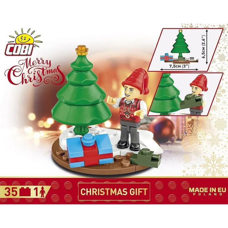 COBI 20008 MÓN QUÀ GIÁNG SINH bộ đồ chơi xếp lắp ráp ghép mô hình Creator CHRISTMAS GIFT Sáng Tạo 35 khối