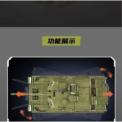 MouldKing 20033 Mould King 20033 XE TĂNG CHIẾN ĐẤU CHÍNH CỦA M1A2 bộ đồ chơi xếp lắp ráp ghép mô hình Military Army M1A2 MAIN BATTLE TANK Quân Sự Bộ Đội 1168 khối