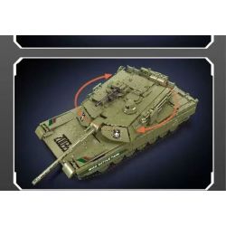 MouldKing 20033 Mould King 20033 XE TĂNG CHIẾN ĐẤU CHÍNH CỦA M1A2 bộ đồ chơi xếp lắp ráp ghép mô hình Military Army M1A2 MAIN BATTLE TANK Quân Sự Bộ Đội 1168 khối