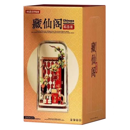 EMUE EM0020 0020 GIAN HÀNG TÂY TẠNG TRƯỜNG HỢP FU MO bộ đồ chơi xếp lắp ráp ghép mô hình Creator Sáng Tạo 816 khối