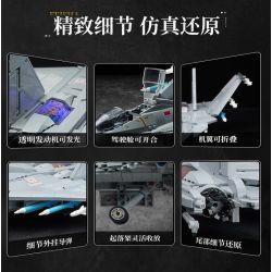 KEEPPLEY 23029 NHẠC CỤ NẶNG MẠNH MÁY BAY CHIẾN ĐẤU J-15 1:39 tỷ lệ 1:39 bộ đồ chơi xếp lắp ráp ghép mô hình Military Army Quân Sự Bộ Đội 1455 khối