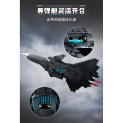 KEEPPLEY 23027 NHẠC CỤ NẶNG MẠNH MÁY BAY CHIẾN ĐẤU J-20 1:44 tỷ lệ 1:44 bộ đồ chơi xếp lắp ráp ghép mô hình Military Army ZTZ-99A Quân Sự Bộ Đội 732 khối