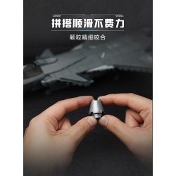 KEEPPLEY 23027 NHẠC CỤ NẶNG MẠNH MÁY BAY CHIẾN ĐẤU J-20 1:44 tỷ lệ 1:44 bộ đồ chơi xếp lắp ráp ghép mô hình Military Army ZTZ-99A Quân Sự Bộ Đội 732 khối