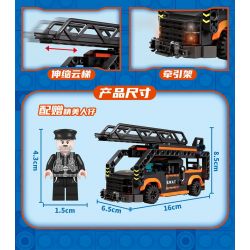 FORANGE FC3329 3329 ĐỘI HÀNH ĐỘNG SWAT 4 KẾT HỢP bộ đồ chơi xếp lắp ráp ghép mô hình City SWAT ACTION TEAM Thành Phố 1048 khối