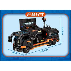 FORANGE FC3329 3329 ĐỘI HÀNH ĐỘNG SWAT 4 KẾT HỢP bộ đồ chơi xếp lắp ráp ghép mô hình City SWAT ACTION TEAM Thành Phố 1048 khối