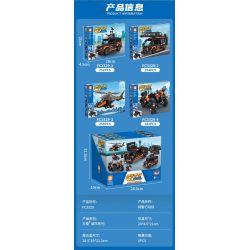 FORANGE FC3329 3329 ĐỘI HÀNH ĐỘNG SWAT 4 KẾT HỢP bộ đồ chơi xếp lắp ráp ghép mô hình City SWAT ACTION TEAM Thành Phố 1048 khối