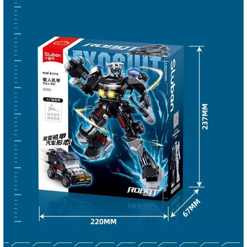 SLUBAN M38-B1316 B1316 1316 M38B1316 38-B1316 PHIÊN BẢN THỨ NĂM CỦA MECHA CÓ NGƯỜI LÁI DIVISION AUTOBOT SHERIFF bộ đồ chơi xếp lắp ráp ghép mô hình 247 khối