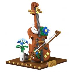 MorkModel 028007 Mork Model 028007 CÀI ĐẶT SÁCH NHẠC CỤ bộ đồ chơi xếp lắp ráp ghép mô hình Arts & Crafts MUSICAL INSTRUMENT BOOKEND 1520 khối