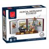 MorkModel 028007 Mork Model 028007 CÀI ĐẶT SÁCH NHẠC CỤ bộ đồ chơi xếp lắp ráp ghép mô hình Arts & Crafts MUSICAL INSTRUMENT BOOKEND 1520 khối