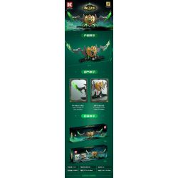 DK 1531 BLADE OF DARK NIGHT bộ đồ chơi xếp lắp ráp ghép mô hình Movie & Game Phim Và Trò Chơi 1638 khối