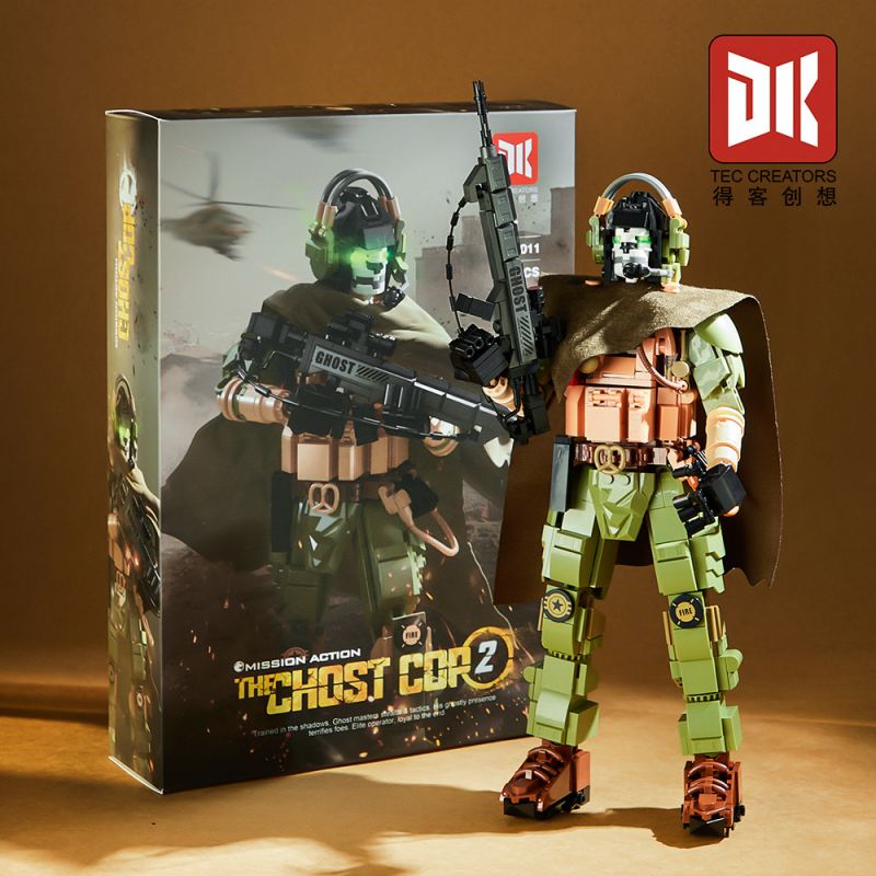 DK 2011 HÀNH ĐỘNG NHIỆM VỤ CẢNH SÁT MA 2 bộ đồ chơi xếp lắp ráp ghép mô hình Movie & Game THE GHOST COP Phim Và Trò Chơi 798 khối