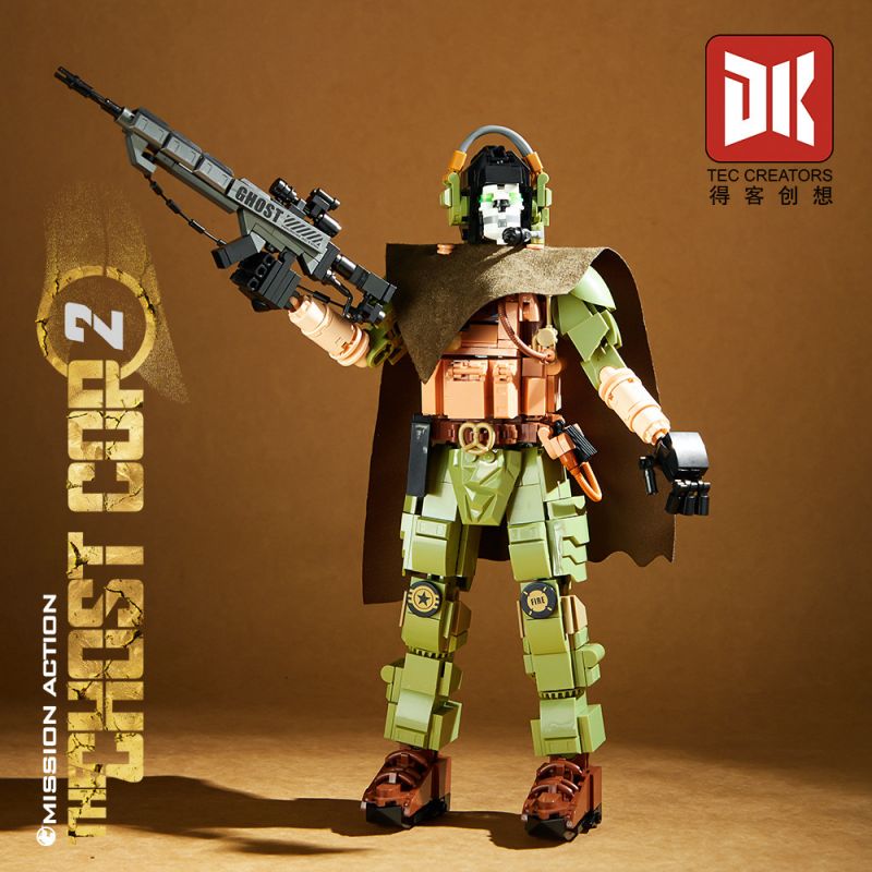 DK 2011 HÀNH ĐỘNG NHIỆM VỤ CẢNH SÁT MA 2 bộ đồ chơi xếp lắp ráp ghép mô hình Movie & Game THE GHOST COP Phim Và Trò Chơi 798 khối