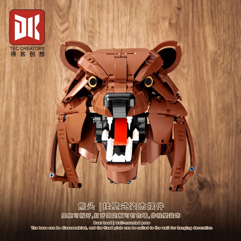 DK 5031 ĐẦU GẤU bộ đồ chơi xếp lắp ráp ghép mô hình Technic BEAR HEAD Kỹ Thuật Công Nghệ Cao Mô Hình Phương Tiện 1006 khối