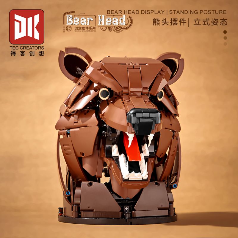 DK 5031 ĐẦU GẤU bộ đồ chơi xếp lắp ráp ghép mô hình Technic BEAR HEAD Kỹ Thuật Công Nghệ Cao Mô Hình Phương Tiện 1006 khối