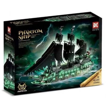 DK 6003 TÀU CƯỚP BIỂN MA bộ đồ chơi xếp lắp ráp ghép mô hình Pirates Of The Caribbean PHANTOM SHIP Cướp Biển Vùng Caribe 1994 khối