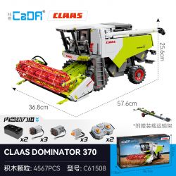 CADA DOUBLEE C61508 61508 CLAAS D370 MÁY THU HOẠCH CHUNG 1:17 tỷ lệ 1:17 bộ đồ chơi xếp lắp ráp ghép mô hình Technic CLAAS DOMINATOR 370 Kỹ Thuật Công Nghệ Cao Mô Hình Phương Tiện 4567 khối