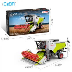 CADA DOUBLEE C61508 61508 CLAAS D370 MÁY THU HOẠCH CHUNG 1:17 tỷ lệ 1:17 bộ đồ chơi xếp lắp ráp ghép mô hình Technic CLAAS DOMINATOR 370 Kỹ Thuật Công Nghệ Cao Mô Hình Phương Tiện 4567 khối