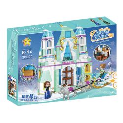 LUCKY STAR 30007 ICE AND SNOW PALACE FANTASY CASTLE SLESLES bộ đồ chơi xếp lắp ráp ghép mô hình Girl Con Gái