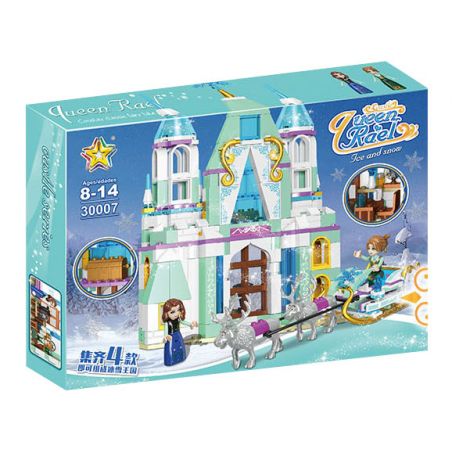 LUCKY STAR 30007 ICE AND SNOW PALACE FANTASY CASTLE SLESLES bộ đồ chơi xếp lắp ráp ghép mô hình Girl Con Gái