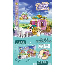 LUCKY STAR 30002 CUNG ĐIỆN BĂNG TUYẾT LÂU ĐÀI TRONG MƠ XE NGỰA bộ đồ chơi xếp lắp ráp ghép mô hình Girl Con Gái