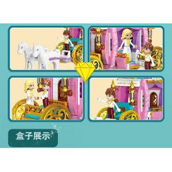 LUCKY STAR 30002 CUNG ĐIỆN BĂNG TUYẾT LÂU ĐÀI TRONG MƠ XE NGỰA bộ đồ chơi xếp lắp ráp ghép mô hình Girl Con Gái