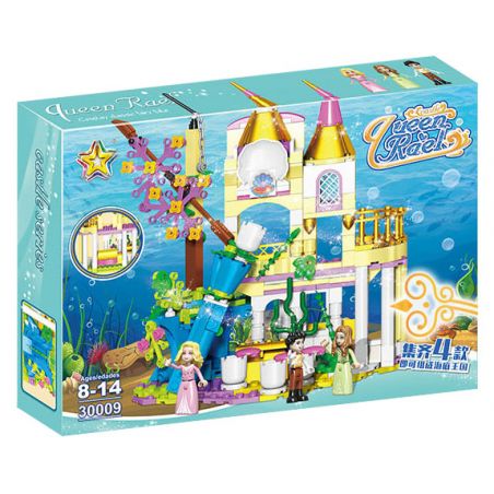 LUCKY STAR 30009 CUNG ĐIỆN DƯỚI NƯỚC ĐỘNG VẬT BIỂN bộ đồ chơi xếp lắp ráp ghép mô hình Girl Con Gái