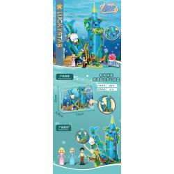 LUCKY STAR 30010 ĐỘNG VẬT BIỂN CUNG ĐIỆN DƯỚI NƯỚC bộ đồ chơi xếp lắp ráp ghép mô hình Girl Con Gái