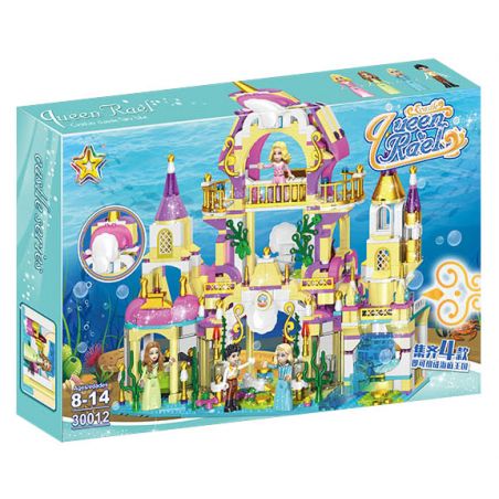 LUCKY STAR 30012 ĐỘNG VẬT BIỂN CUNG ĐIỆN DƯỚI NƯỚC bộ đồ chơi xếp lắp ráp ghép mô hình Girl Con Gái