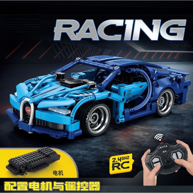 70009 ĐIỀU KHIỂN TỪ XA BUGATTI bộ đồ chơi xếp lắp ráp ghép mô hình Technic Kỹ Thuật Công Nghệ Cao Mô Hình Phương Tiện 372 khối