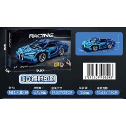 70009 ĐIỀU KHIỂN TỪ XA BUGATTI bộ đồ chơi xếp lắp ráp ghép mô hình Technic Kỹ Thuật Công Nghệ Cao Mô Hình Phương Tiện 372 khối