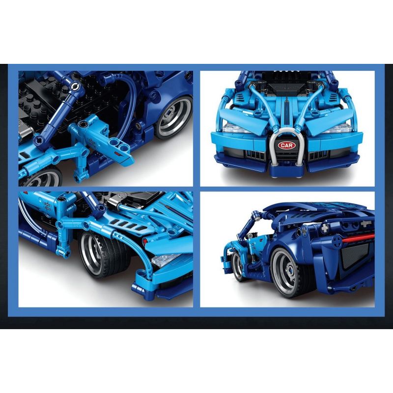 70009 ĐIỀU KHIỂN TỪ XA BUGATTI bộ đồ chơi xếp lắp ráp ghép mô hình Technic Kỹ Thuật Công Nghệ Cao Mô Hình Phương Tiện 372 khối