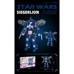 JIESTAR 58167 SƯ TỬ BAO VÂY bộ đồ chơi xếp lắp ráp ghép mô hình 195 khối