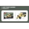 JIESTAR 59059 XE CHỞ QUÂN NHẸ bộ đồ chơi xếp lắp ráp ghép mô hình Military Army LIGHT TROOP CARRIERS Quân Sự Bộ Đội 295 khối