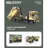 JIESTAR 59064 PHƯƠNG TIỆN VẬN CHUYỂN NẶNG bộ đồ chơi xếp lắp ráp ghép mô hình Military Army HEAVY VAN TRANSPORT Quân Sự Bộ Đội 651 khối