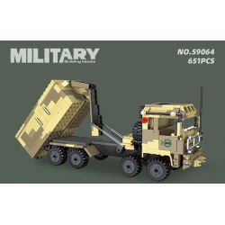 JIESTAR 59064 PHƯƠNG TIỆN VẬN CHUYỂN NẶNG bộ đồ chơi xếp lắp ráp ghép mô hình Military Army HEAVY VAN TRANSPORT Quân Sự Bộ Đội 651 khối