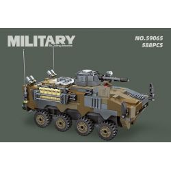 JIESTAR 59065 XE CHIẾN ĐẤU BỌC THÉP LỘI NƯỚC bộ đồ chơi xếp lắp ráp ghép mô hình Military Army AMPHIBIOUS ARMORED COMBAT VEHICLE Quân Sự Bộ Đội 588 khối