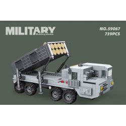 JIESTAR 59067 SÚNG PHÓNG PHÁO TẦM XA bộ đồ chơi xếp lắp ráp ghép mô hình Military Army LONG RANGE GUN LAUNCHER Quân Sự Bộ Đội 739 khối