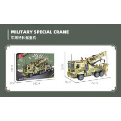JIESTAR 59068 CẦN CẨU ĐẶC BIỆT QUÂN SỰ bộ đồ chơi xếp lắp ráp ghép mô hình Military Army MILITARY SPECIAL CRANE Quân Sự Bộ Đội 1112 khối