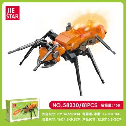 JIESTAR 58230 VƯƠNG QUỐC CÔN TRÙNG KIẾN bộ đồ chơi xếp lắp ráp ghép mô hình 81 khối