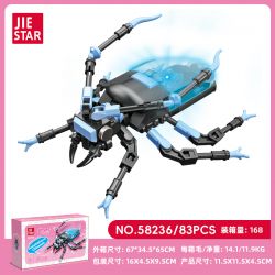 JIESTAR 58236 VƯƠNG QUỐC CÔN TRÙNG BỌ SAO bộ đồ chơi xếp lắp ráp ghép mô hình 83 khối