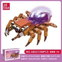 JIESTAR 58237 VƯƠNG QUỐC CÔN TRÙNG NHỆN NHẢY bộ đồ chơi xếp lắp ráp ghép mô hình 84 khối