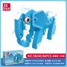JIESTAR 58240 ĐỘNG VẬT HOANG DÃ VOI bộ đồ chơi xếp lắp ráp ghép mô hình 84 khối