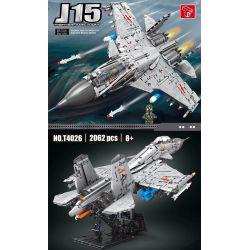 TYGOLL T4026 4026 MÁY BAY CHIẾN ĐẤU J-15 bộ đồ chơi xếp lắp ráp ghép mô hình Technic J15 FIGHTER AIRCRAFT Kỹ Thuật Công Nghệ Cao Mô Hình Phương Tiện 2062 khối