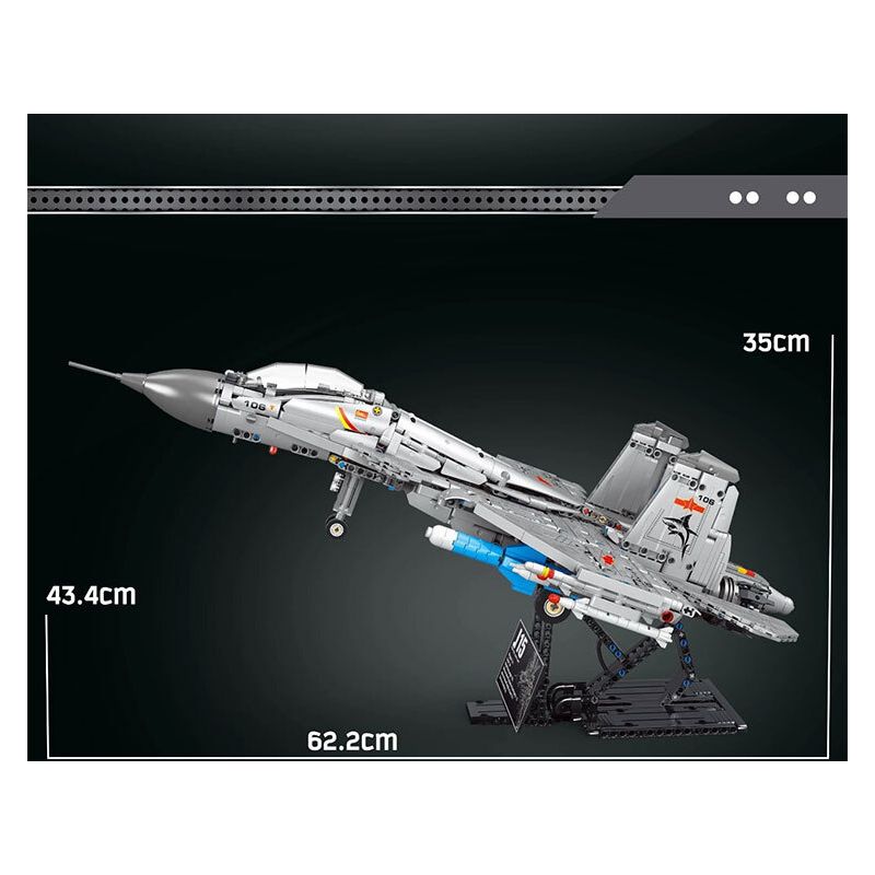 TYGOLL T4026 4026 MÁY BAY CHIẾN ĐẤU J-15 bộ đồ chơi xếp lắp ráp ghép mô hình Technic J15 FIGHTER AIRCRAFT Kỹ Thuật Công Nghệ Cao Mô Hình Phương Tiện 2062 khối