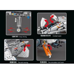 TYGOLL T4026 4026 MÁY BAY CHIẾN ĐẤU J-15 bộ đồ chơi xếp lắp ráp ghép mô hình Technic J15 FIGHTER AIRCRAFT Kỹ Thuật Công Nghệ Cao Mô Hình Phương Tiện 2062 khối